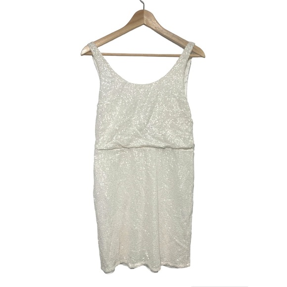 Alice + Olivia Gabby Blouson Sequin Tank Dress - size 6 - Picture 3 of 12